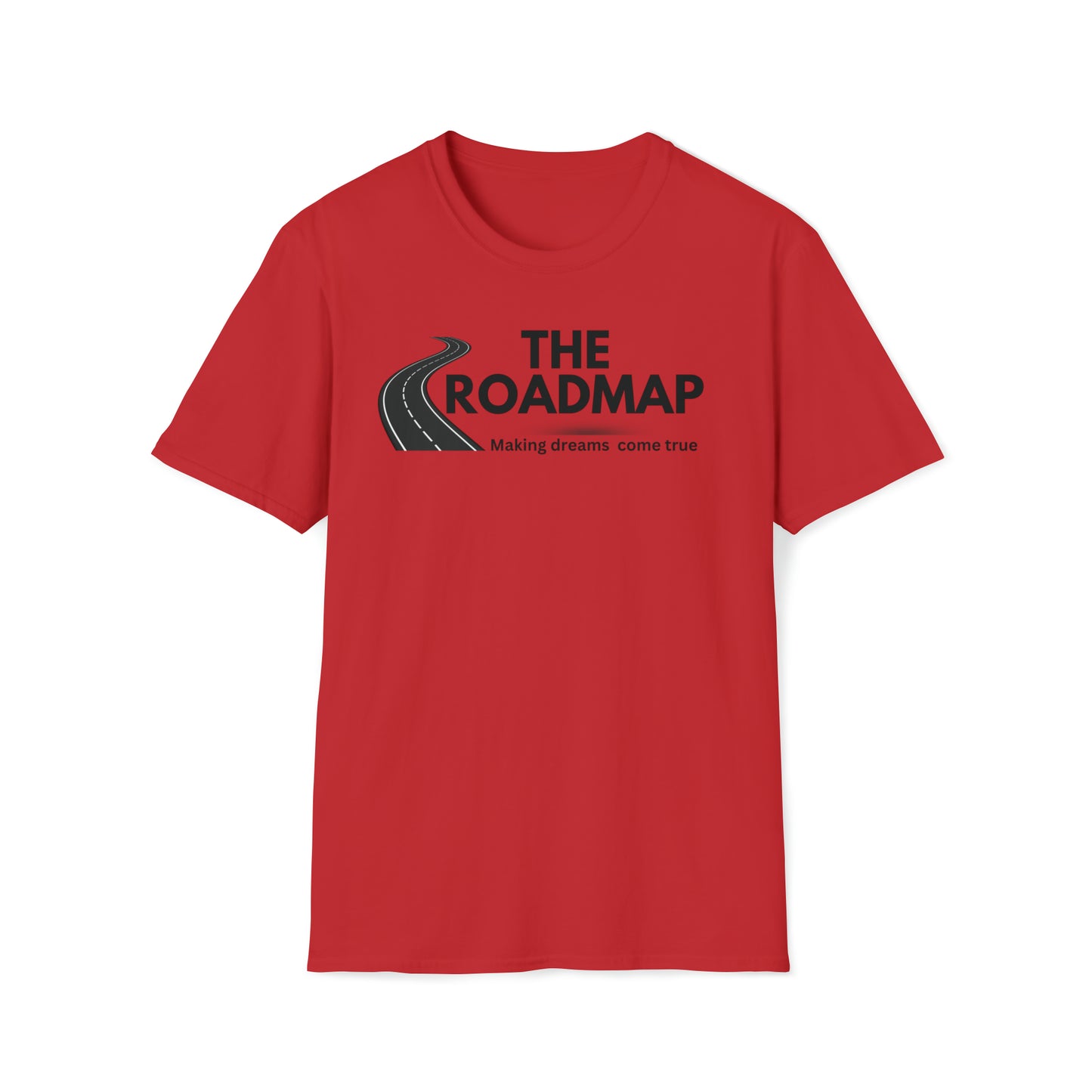 The RoadMap - Unisex Softstyle T-Shirt (MAKING DREAMS COME TRUE) Black Design