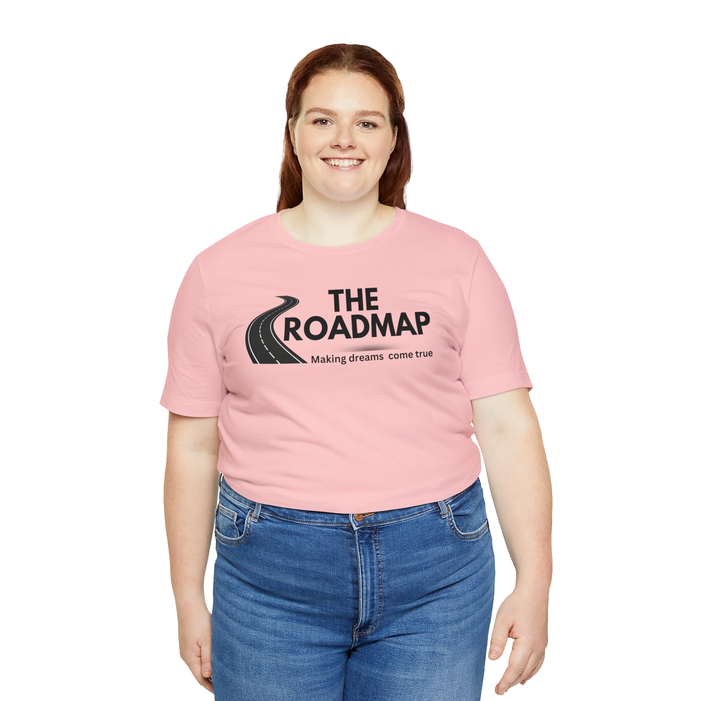 The RoadMap - Unisex Jersey Short Sleeve Tee (MAKING DREAMS COME TRUE) Black Design