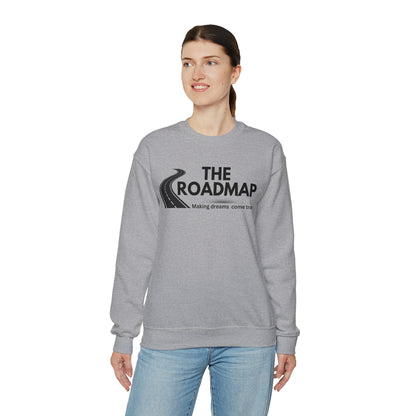 The RoadMap - Unisex Heavy Blend™ Crewneck Sweatshirt (MAKING DREAMS COME TRUE) Black Design