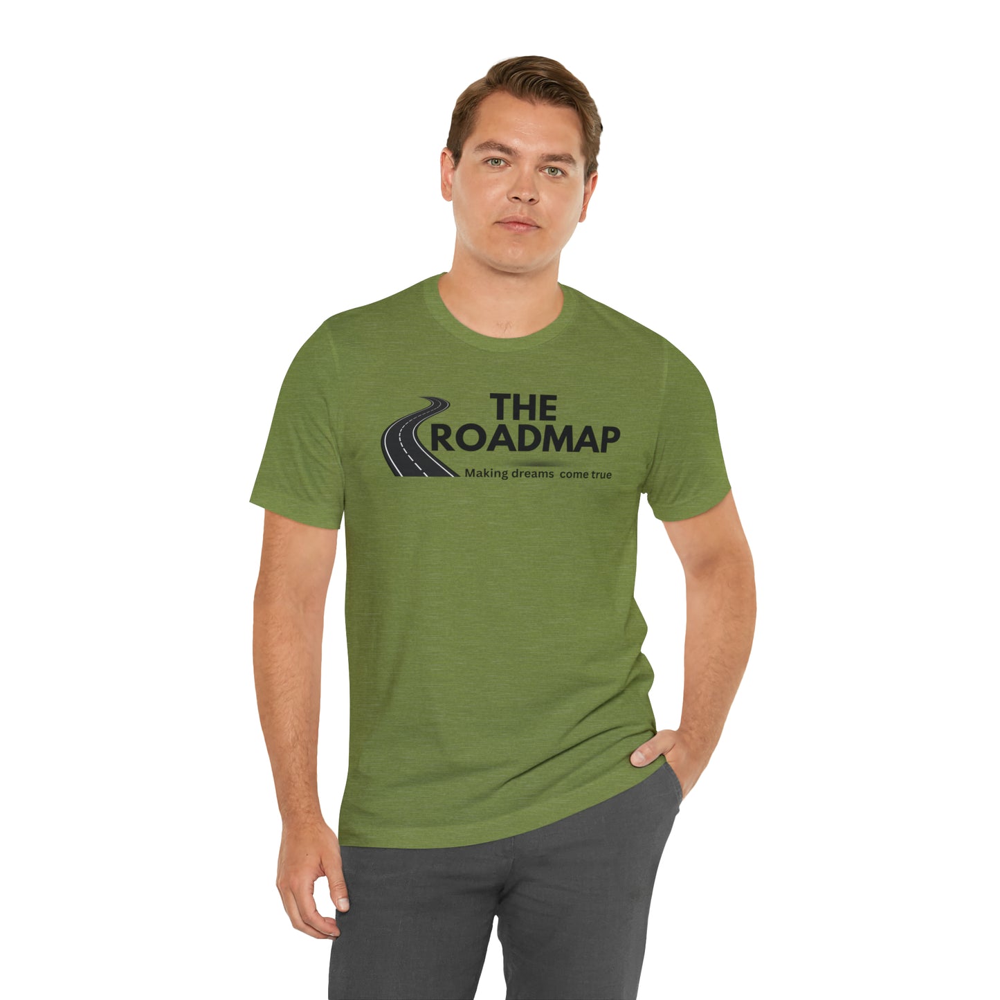 The RoadMap - Unisex Jersey Short Sleeve Tee (MAKING DREAMS COME TRUE) Black Design