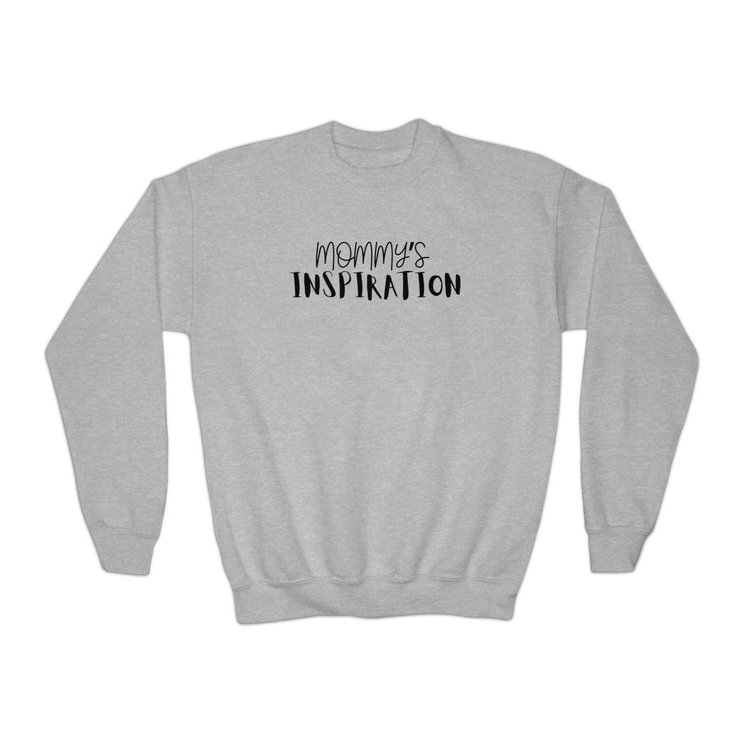 Dadpreneur/RoadMap - Youth Crewneck Sweatshirt (MOMMY'S INSPIRATION)