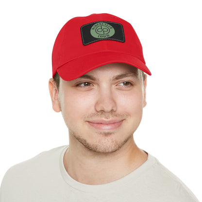 Dadpreneur - Dad Hat with Leather Patch (DADPRENEUR COACH LOGO) Rectangle