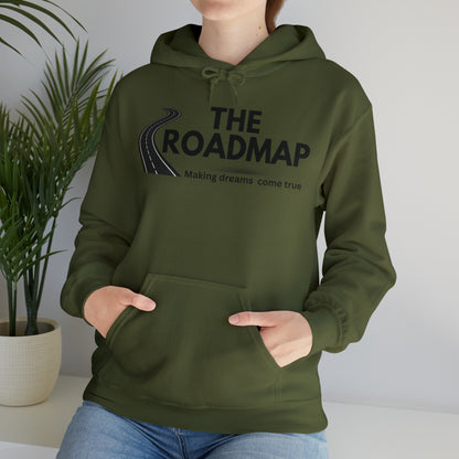 The RoadMap - Unisex Heavy Blend™ Hooded Sweatshirt (MAKING DREAMS COME TRUE) Black Design