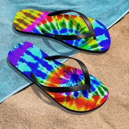 Unisex Tie Dye Flip Flops