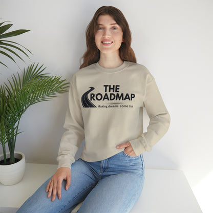 The RoadMap - Unisex Heavy Blend™ Crewneck Sweatshirt (MAKING DREAMS COME TRUE) Black Design