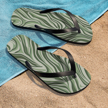 Unisex Flipflops Camo Swirl