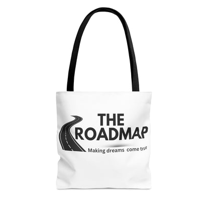 The RoadMap - Tote Bag (AOP) (MAKING DREAMS COME TRUE) Black Design