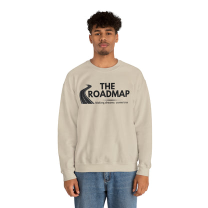 The RoadMap - Unisex Heavy Blend™ Crewneck Sweatshirt (MAKING DREAMS COME TRUE) Black Design