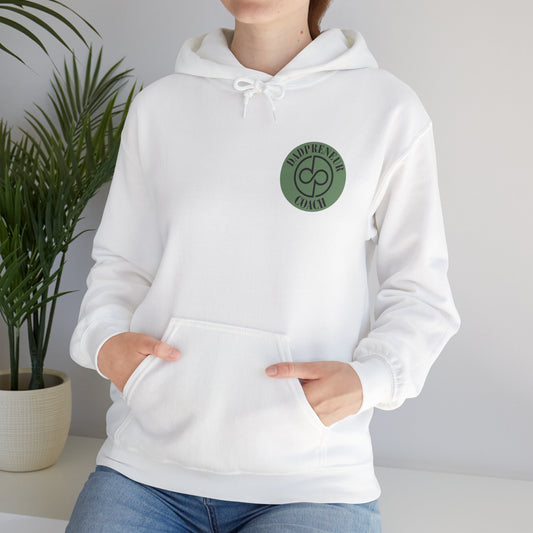 Dadpreneur - Unisex Heavy Blend™ Hooded Sweatshirt (DADPRENEUR COACH LOGO)