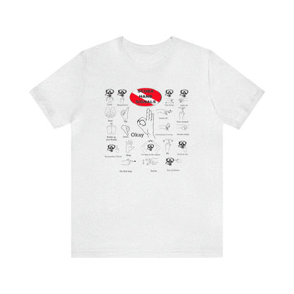 Scuba Hand Signals Adult Unisex T-Shirt Scuba Diver Gift