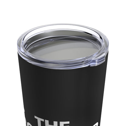 Dadpreneur/RoadMap - Tumbler 20oz (DADPRENEUR COACH LOGO/THE ROADMAP LOGO) Black w/White Design