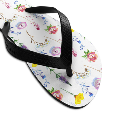 Unisex Flower Flip Flops