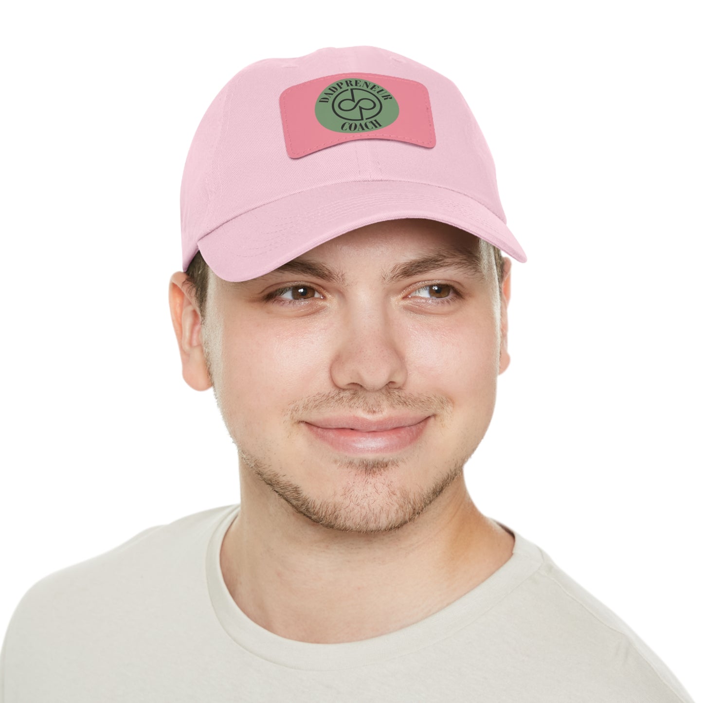 Dadpreneur - Dad Hat with Leather Patch (DADPRENEUR COACH LOGO) Rectangle