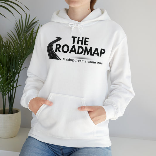 The RoadMap - Unisex Heavy Blend™ Hooded Sweatshirt (MAKING DREAMS COME TRUE) Black Design