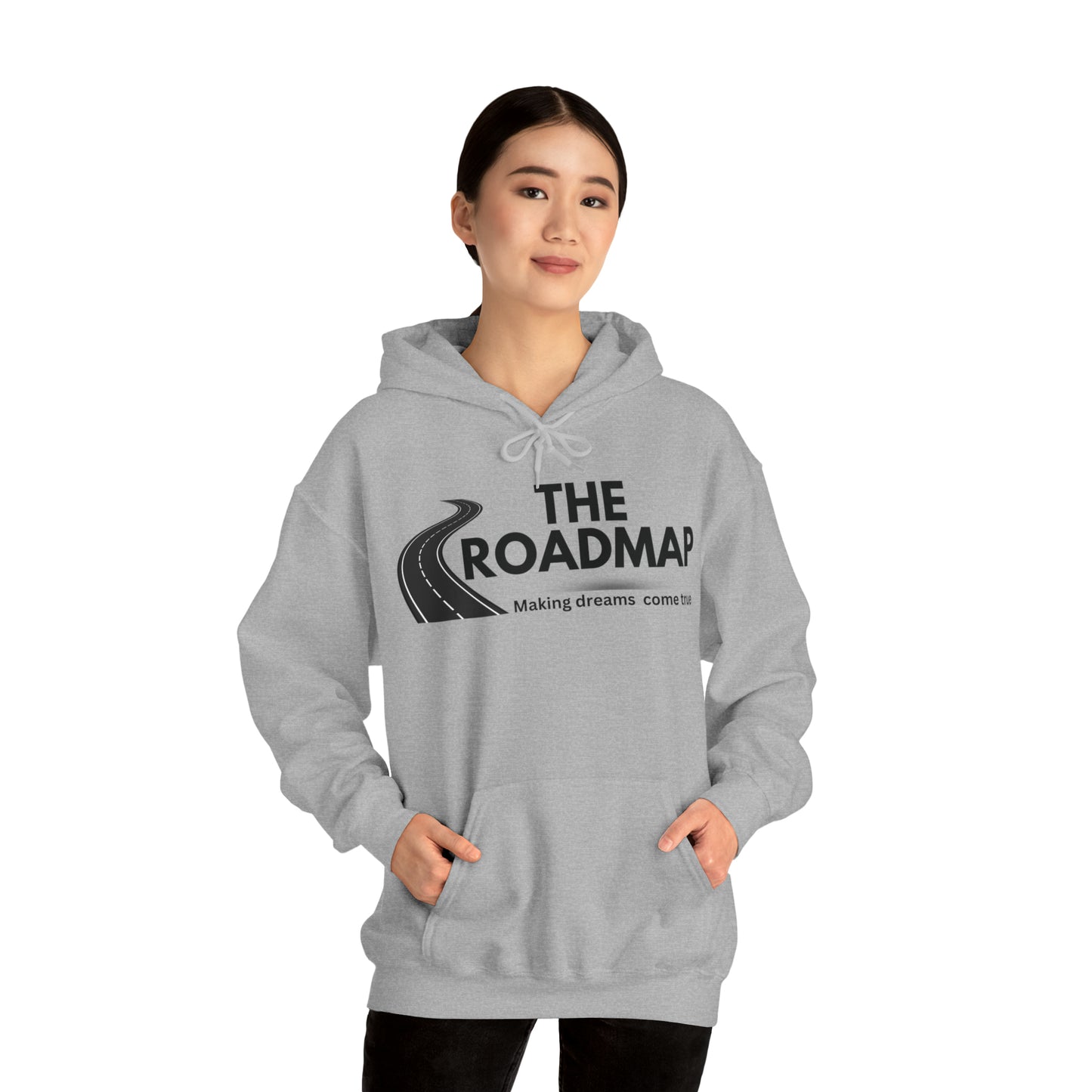 The RoadMap - Unisex Heavy Blend™ Hooded Sweatshirt (MAKING DREAMS COME TRUE) Black Design