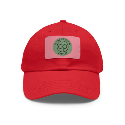 Dadpreneur - Dad Hat with Leather Patch (DADPRENEUR COACH LOGO) Rectangle