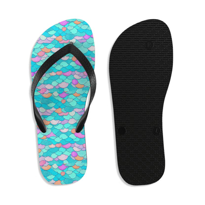 Unisex Mermaid Scales Flip Flops