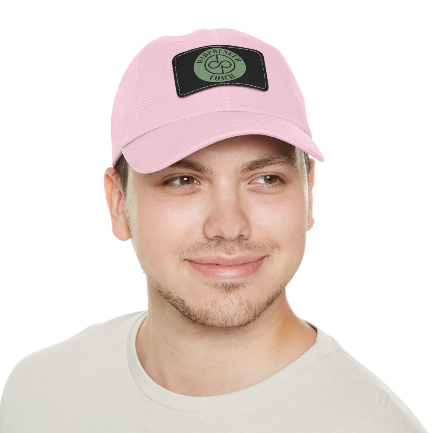 Dadpreneur - Dad Hat with Leather Patch (DADPRENEUR COACH LOGO) Rectangle