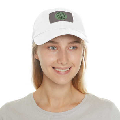 Dadpreneur - Dad Hat with Leather Patch (DADPRENEUR COACH LOGO) Rectangle