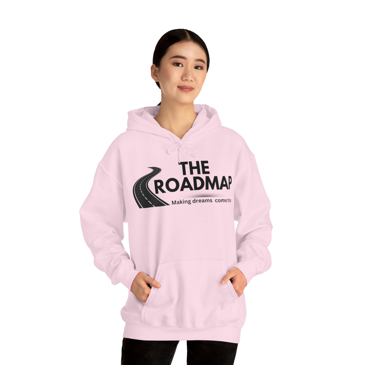 The RoadMap - Unisex Heavy Blend™ Hooded Sweatshirt (MAKING DREAMS COME TRUE) Black Design