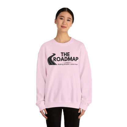 The RoadMap - Unisex Heavy Blend™ Crewneck Sweatshirt (MAKING DREAMS COME TRUE) Black Design