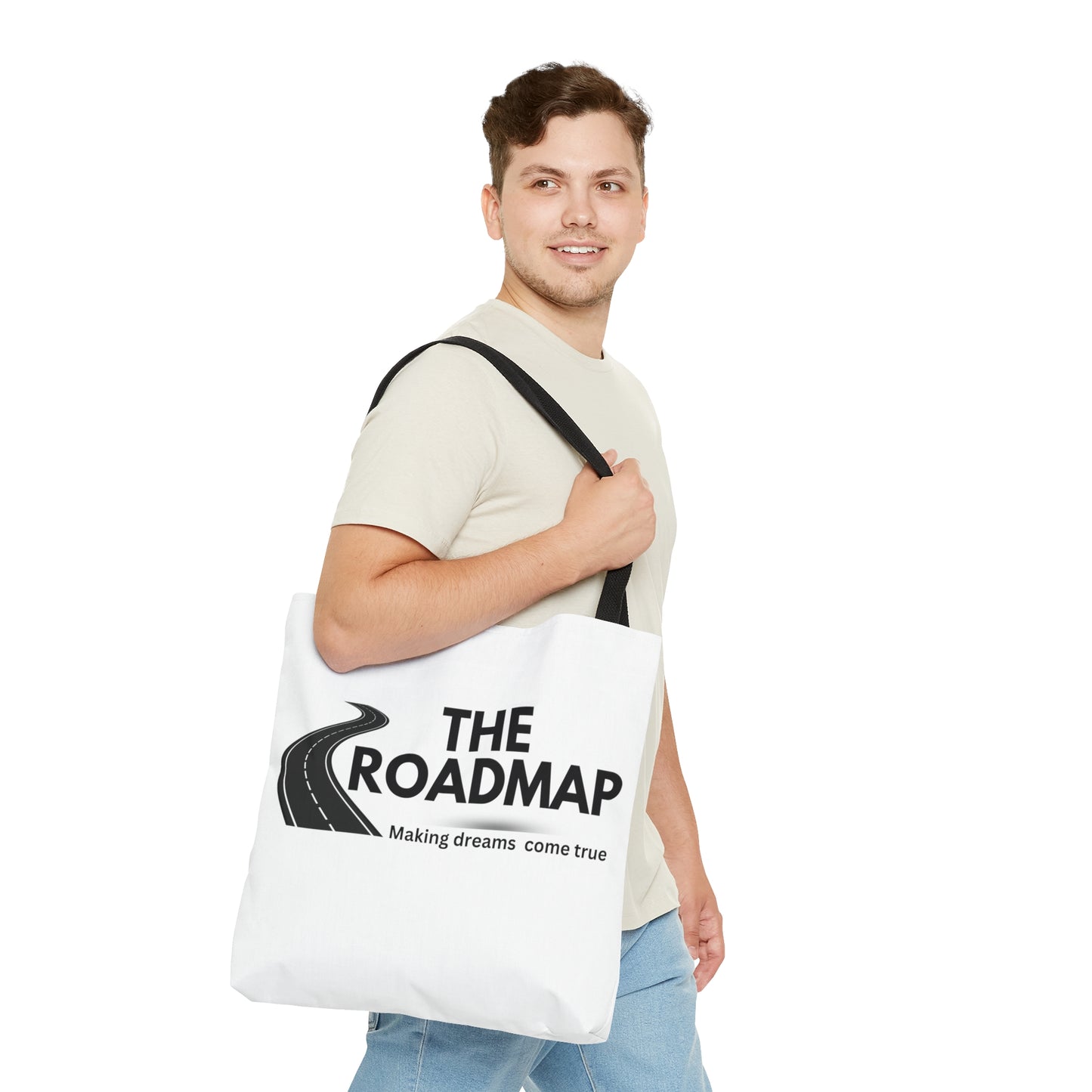 The RoadMap - Tote Bag (AOP) (MAKING DREAMS COME TRUE) Black Design