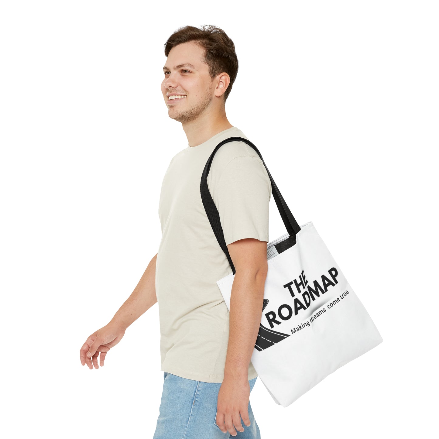 The RoadMap - Tote Bag (AOP) (MAKING DREAMS COME TRUE) Black Design