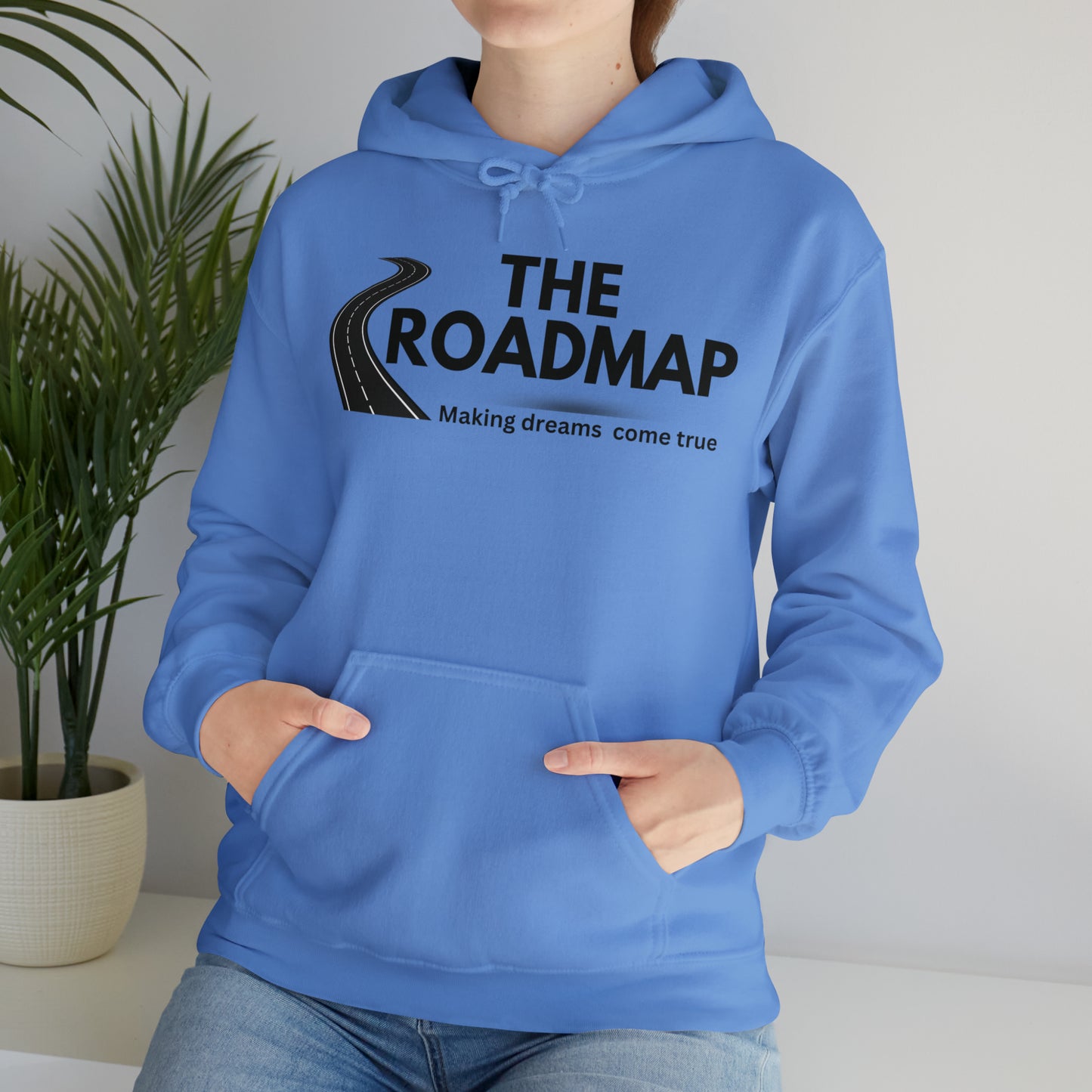 The RoadMap - Unisex Heavy Blend™ Hooded Sweatshirt (MAKING DREAMS COME TRUE) Black Design