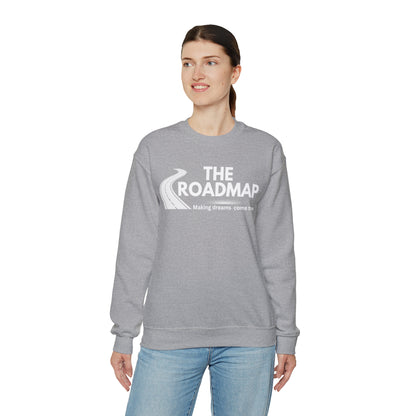 The RoadMap - Unisex Heavy Blend™ Crewneck Sweatshirt (MAKING DREAMS COME TRUE) White Design