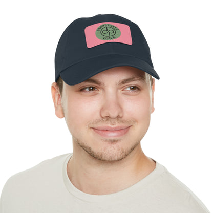 Dadpreneur - Dad Hat with Leather Patch (DADPRENEUR COACH LOGO) Rectangle