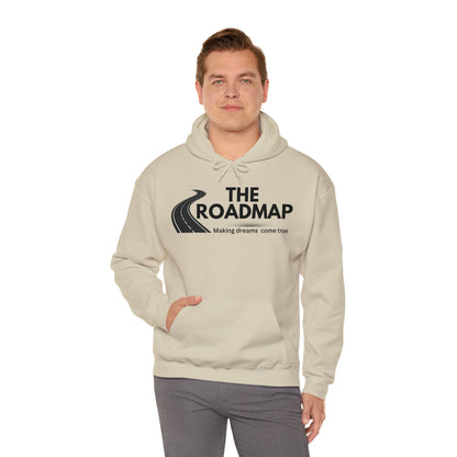 The RoadMap - Unisex Heavy Blend™ Hooded Sweatshirt (MAKING DREAMS COME TRUE) Black Design