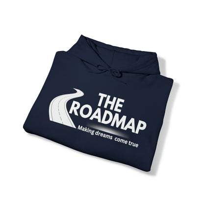 The RoadMap - Unisex Heavy Blend™ Hooded Sweatshirt (MAKING DREAMS COME TRUE) White Design