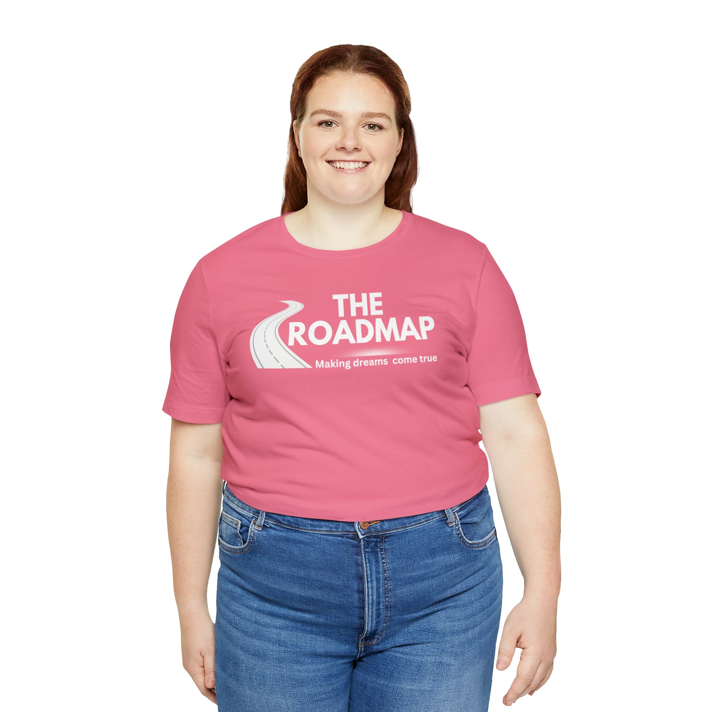 The RoadMap - Unisex Jersey Short Sleeve Tee (MAKING DREAMS COME TRUE) White Design