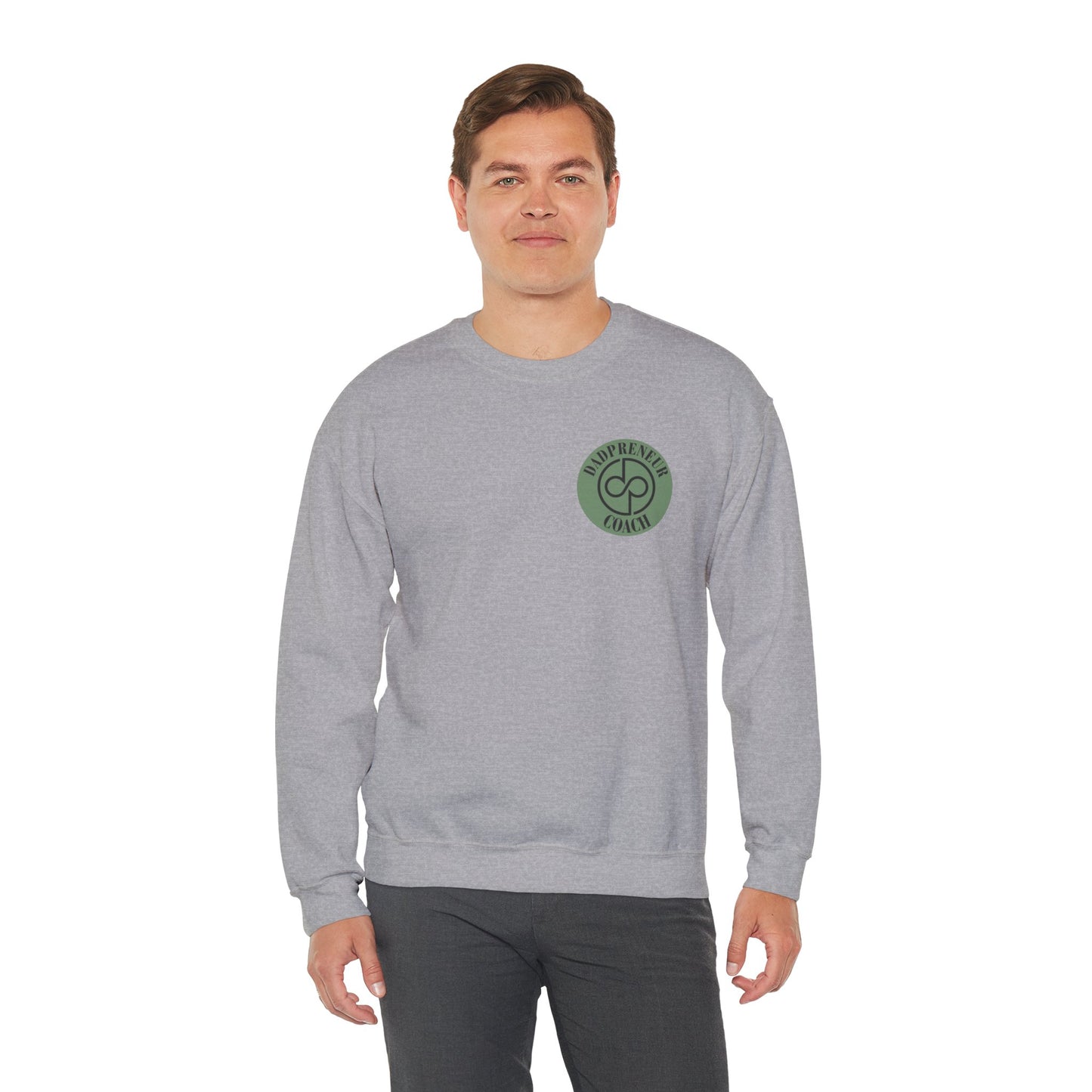 Dadpreneur - Unisex Heavy Blend™ Crewneck Sweatshirt (DADPRENEUR COACH LOGO)