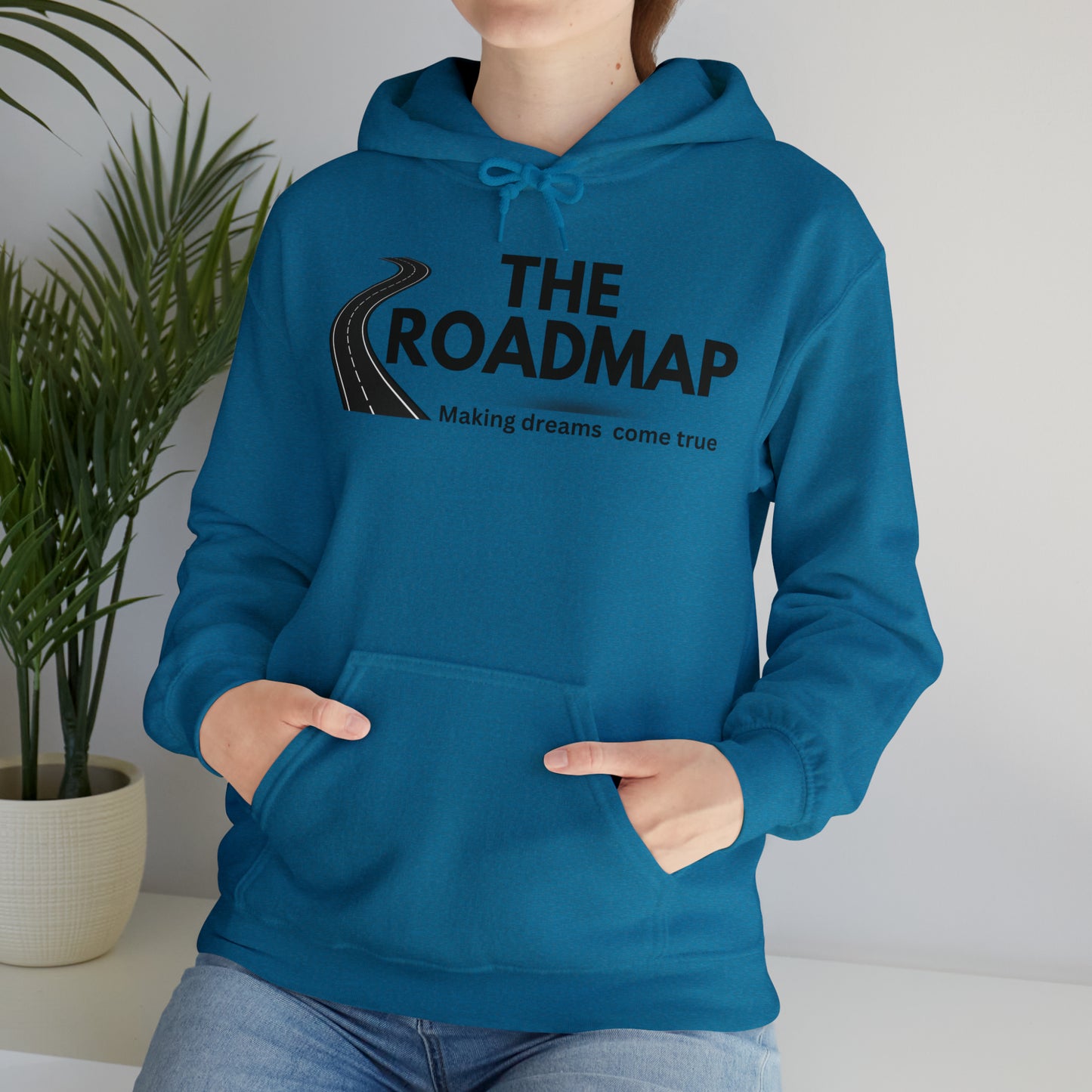 The RoadMap - Unisex Heavy Blend™ Hooded Sweatshirt (MAKING DREAMS COME TRUE) Black Design