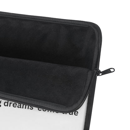 The RoadMap - Laptop Sleeve (MAKING DREAMS COME TRUE) White w/Black Design