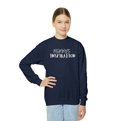 Dadpreneur/RoadMap - Youth Crewneck Sweatshirt (MOMMY'S INSPIRATION)