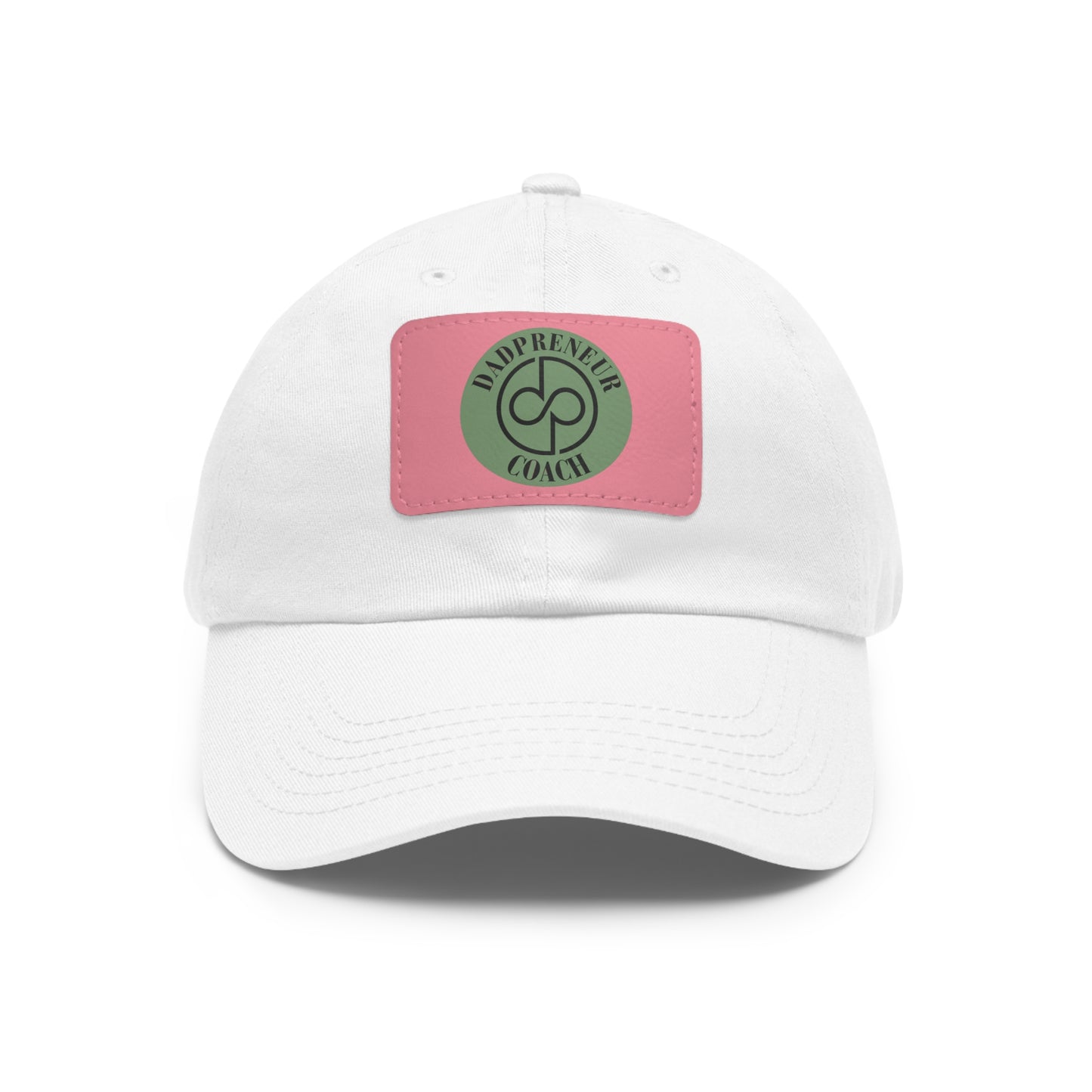 Dadpreneur - Dad Hat with Leather Patch (DADPRENEUR COACH LOGO) Rectangle