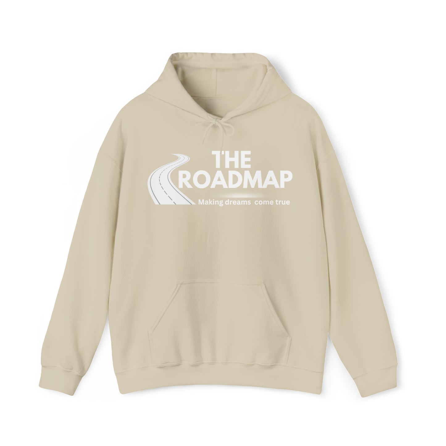 The RoadMap - Unisex Heavy Blend™ Hooded Sweatshirt (MAKING DREAMS COME TRUE) White Design