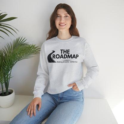 The RoadMap - Unisex Heavy Blend™ Crewneck Sweatshirt (MAKING DREAMS COME TRUE) Black Design