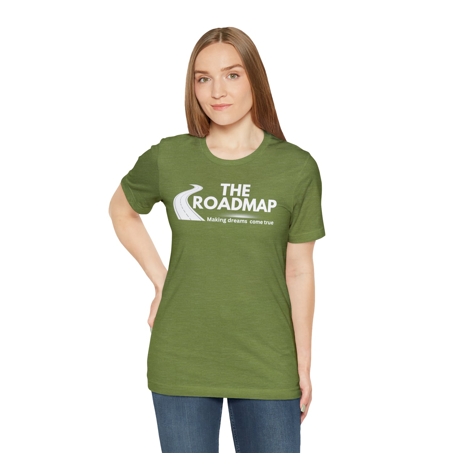 The RoadMap - Unisex Jersey Short Sleeve Tee (MAKING DREAMS COME TRUE) White Design