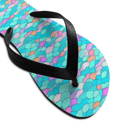 Unisex Mermaid Scales Flip Flops