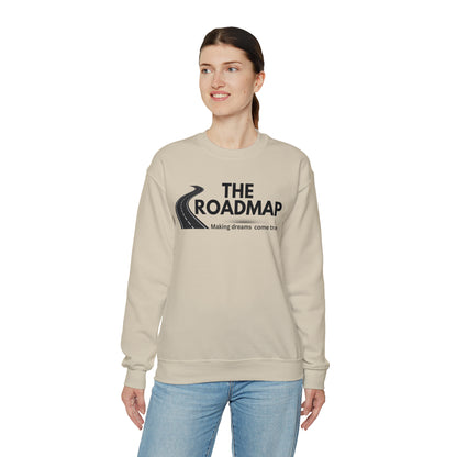 The RoadMap - Unisex Heavy Blend™ Crewneck Sweatshirt (MAKING DREAMS COME TRUE) Black Design