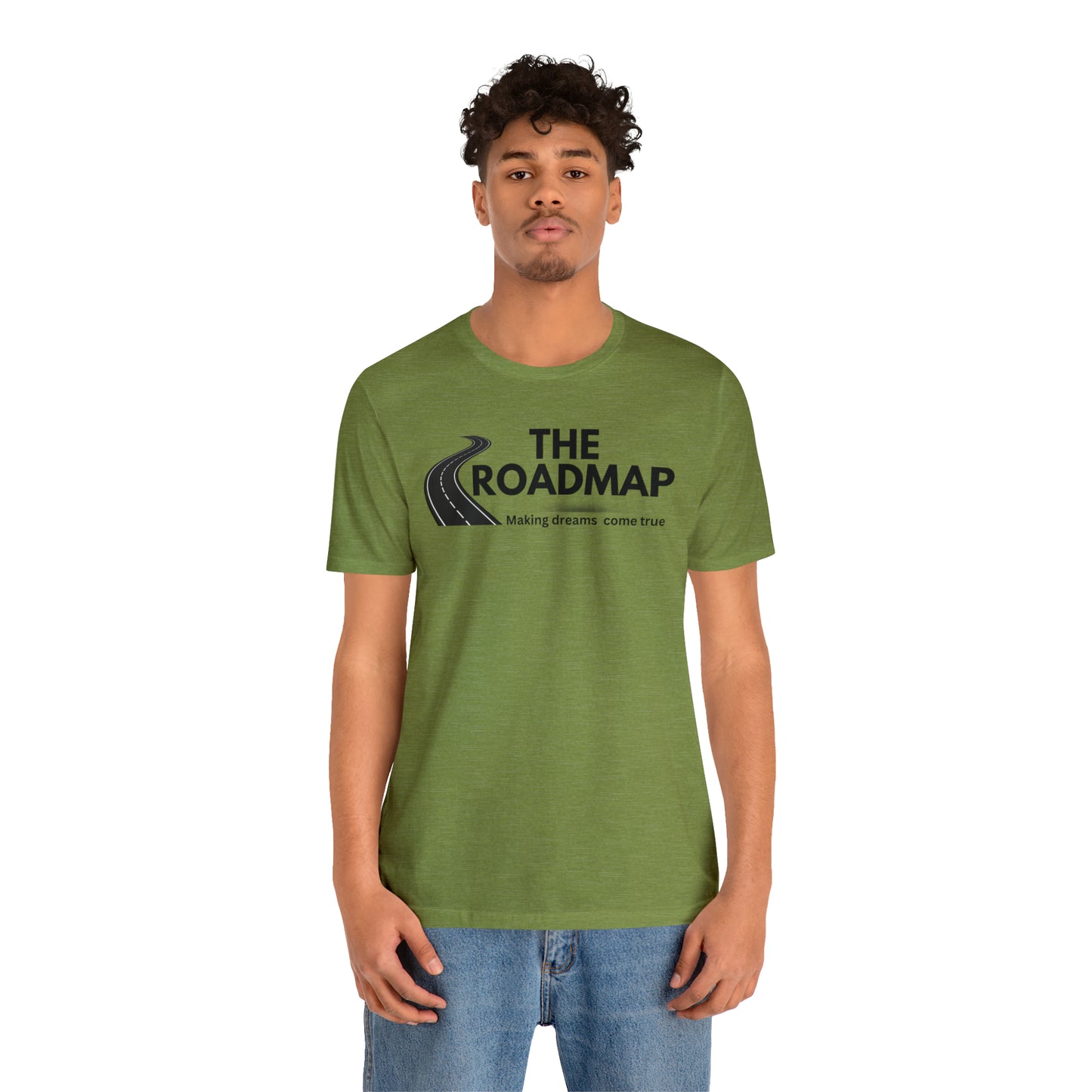 The RoadMap - Unisex Jersey Short Sleeve Tee (MAKING DREAMS COME TRUE) Black Design