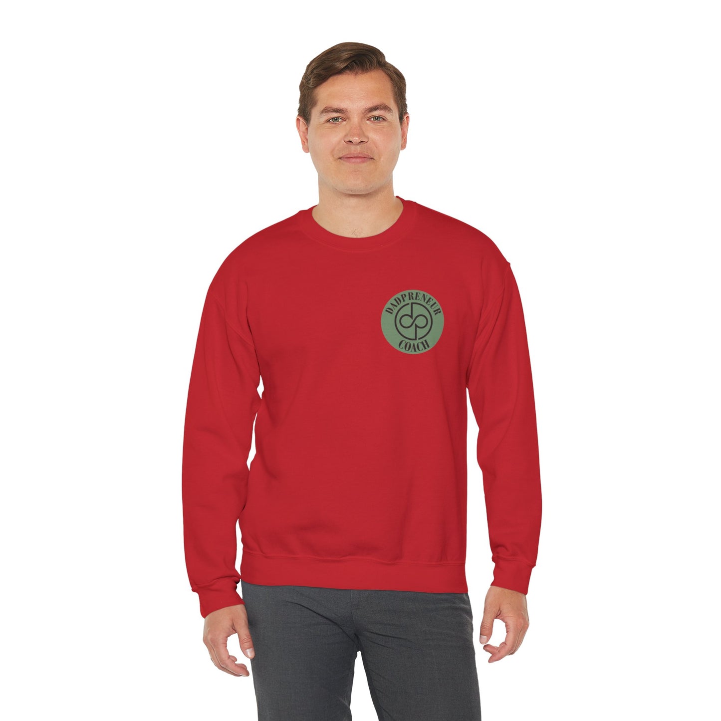 Dadpreneur - Unisex Heavy Blend™ Crewneck Sweatshirt (DADPRENEUR COACH LOGO)