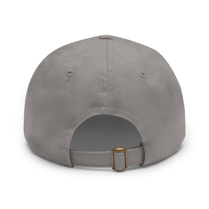 Dadpreneur - Dad Hat with Leather Patch (DADPRENEUR COACH LOGO) Round