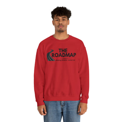 The RoadMap - Unisex Heavy Blend™ Crewneck Sweatshirt (MAKING DREAMS COME TRUE) Black Design