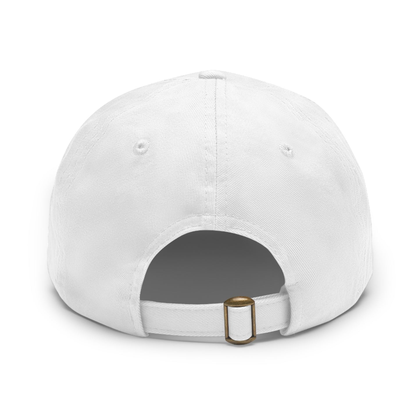 The RoadMap - Dad Hat with Leather Patch (MAKING DREAMS COME TRUE) Rectangle w/White Design