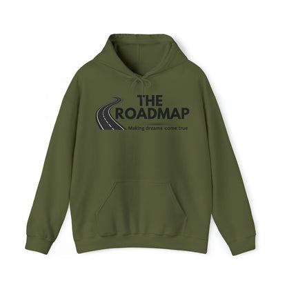 The RoadMap - Unisex Heavy Blend™ Hooded Sweatshirt (MAKING DREAMS COME TRUE) Black Design