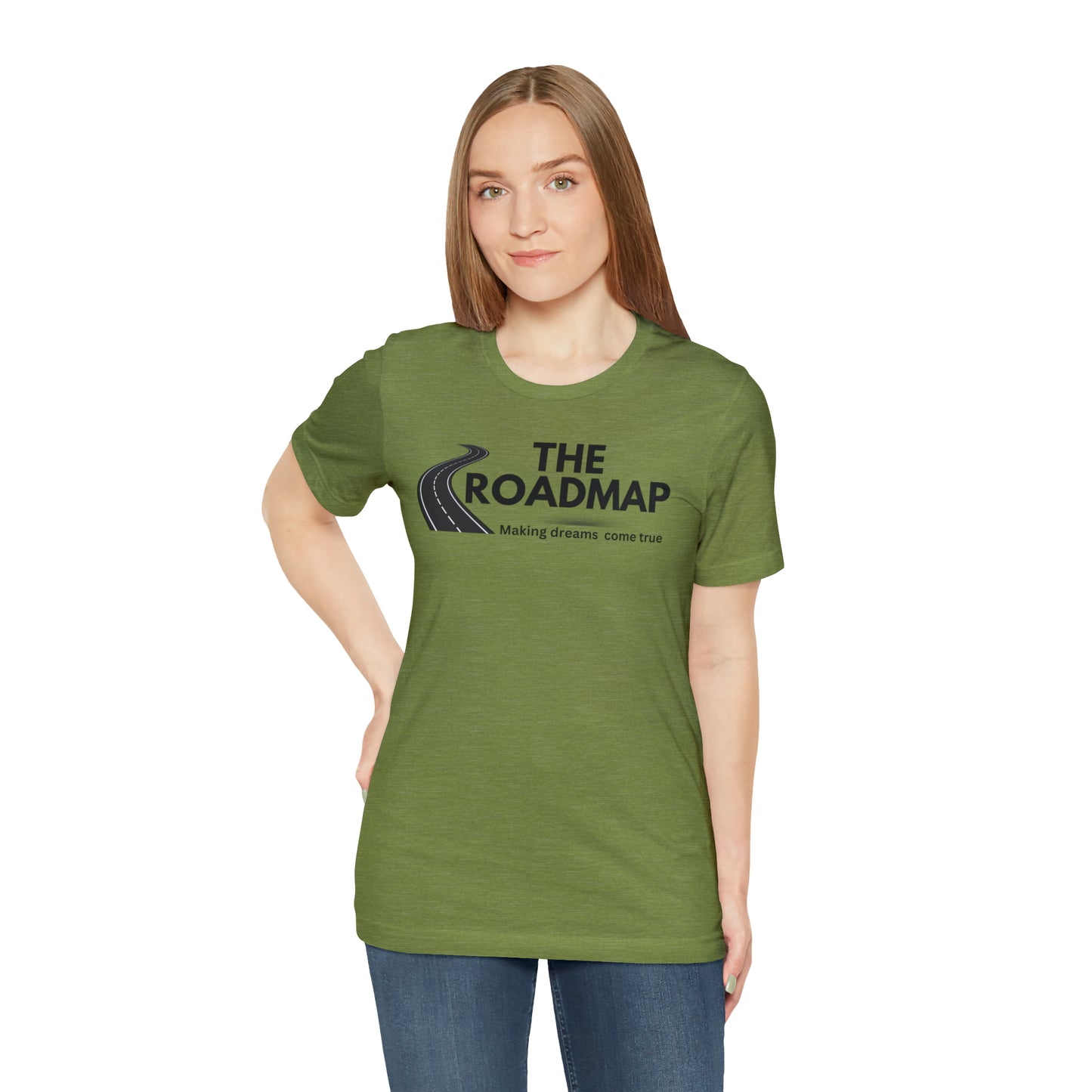 The RoadMap - Unisex Jersey Short Sleeve Tee (MAKING DREAMS COME TRUE) Black Design